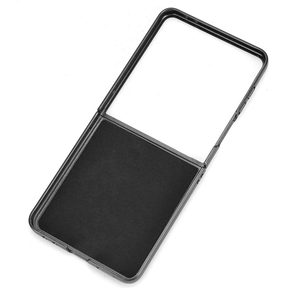 For Samsung Galaxy Z Flip7 5G Case Litchi Texture PU Leather + PC Phone Cover - Grey - Image 4