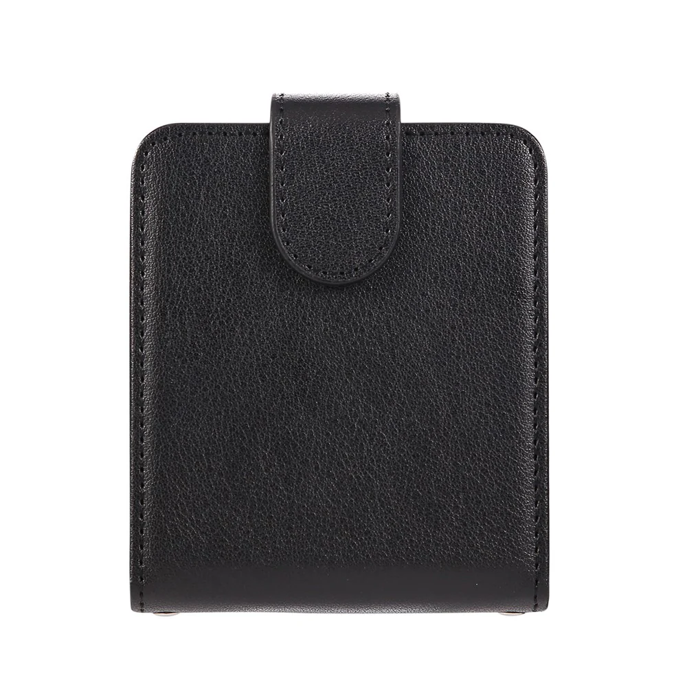 For Samsung Galaxy Z Flip7 5G Case Magnetic Clasp PU Leather Phone Cover with Card Slot - Black - Image 2