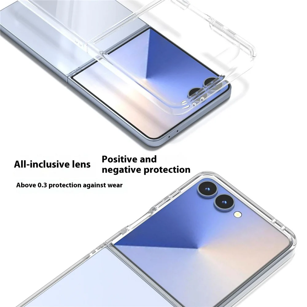 For Samsung Galaxy Z Flip7 5G Clear Case Anti-Drop Hard PC Phone Cover - Image 4