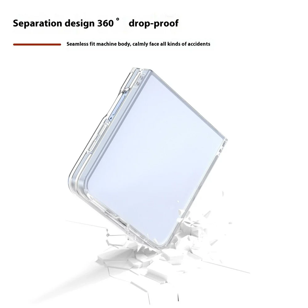 For Samsung Galaxy Z Flip7 5G Clear Case Anti-Drop Hard PC Phone Cover - Image 5