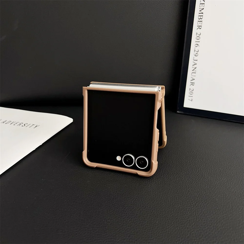 For Samsung Galaxy Z Flip7 5G Magnetic Case Shockproof Matte PC + TPU Phone Cover - Blue - Image 5