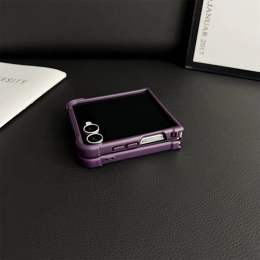 For Samsung Galaxy Z Flip7 5G Magnetic Case Shockproof Matte PC + TPU Phone Cover - Blue - Image 7