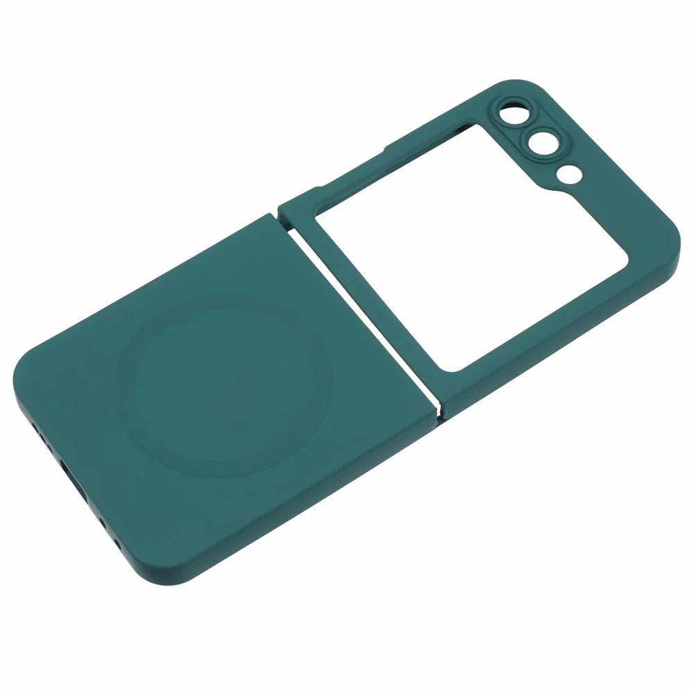 For Samsung Galaxy Z Flip7 FE 5G / Z Flip6 5G Case Compatible with MagSafe Shockproof TPU Phone Cover - Midnight Green - Image 6