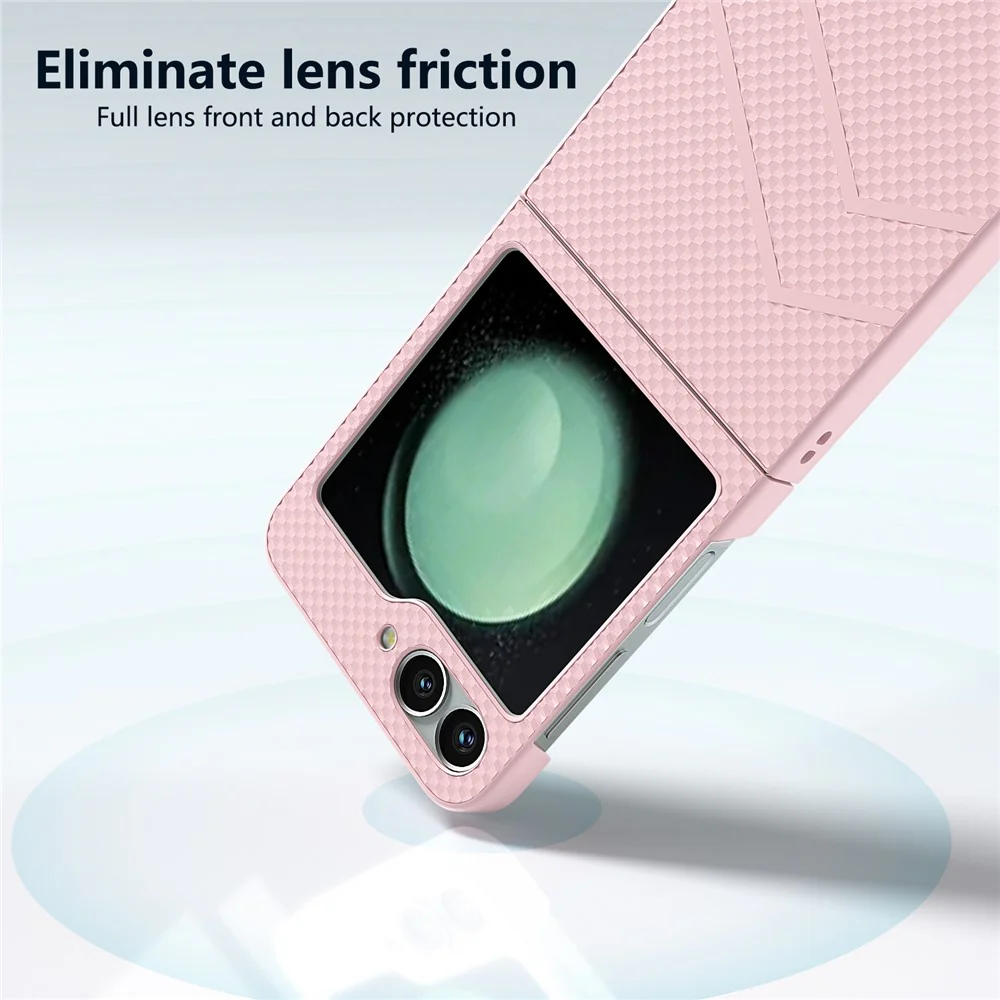 For Samsung Galaxy Z Flip7 FE 5G / Z Flip6 5G Case Hard PC Matte Folding Phone Cover - Pink - Image 3