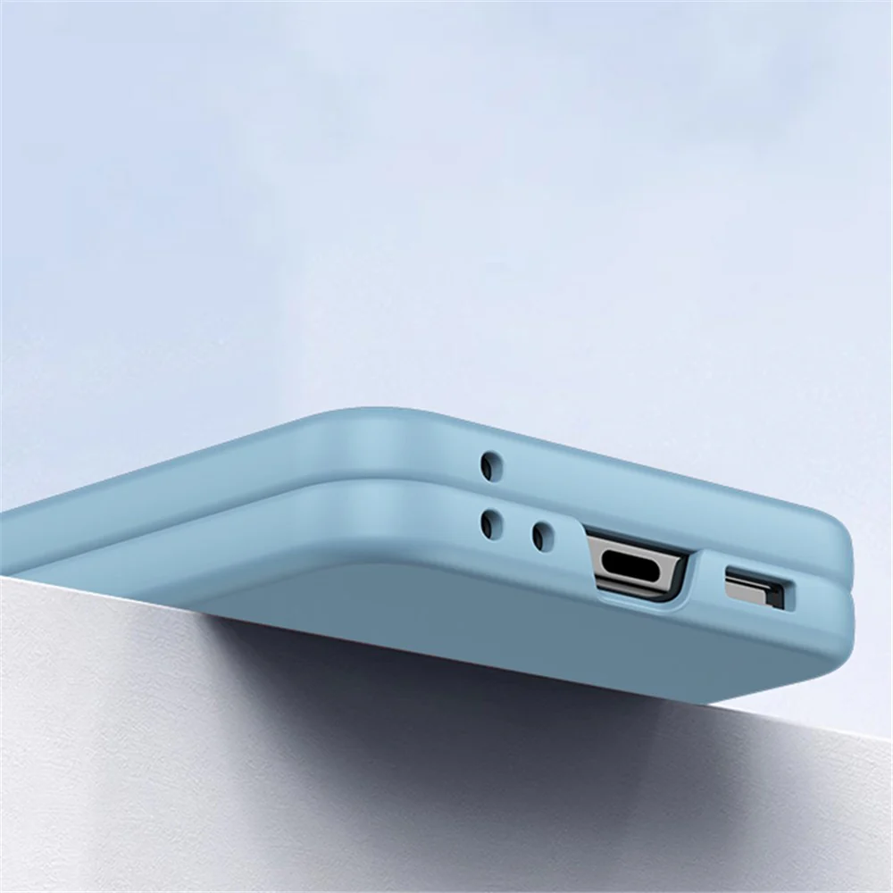 For Samsung Galaxy Z Flip7 FE 5G / Z Flip6 5G Case Large Window Hard PC Phone Cover with Small Screen Film - Baby Blue - Image 6