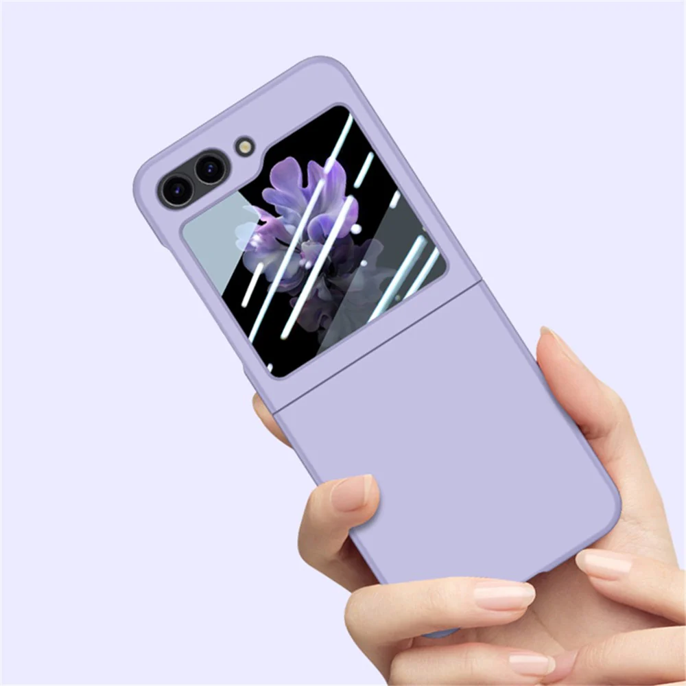 For Samsung Galaxy Z Flip7 FE 5G / Z Flip6 5G Case Large Window Hard PC Phone Cover with Small Screen Film - Dark Green - Image 3
