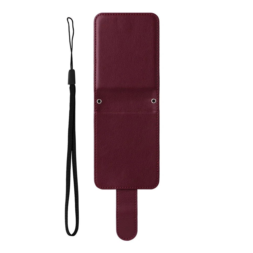 For Samsung Galaxy Z Flip7 FE 5G / Z Flip6 5G Case PU Leather Card Holder Folding Phone Cover - Wine Red - Image 2
