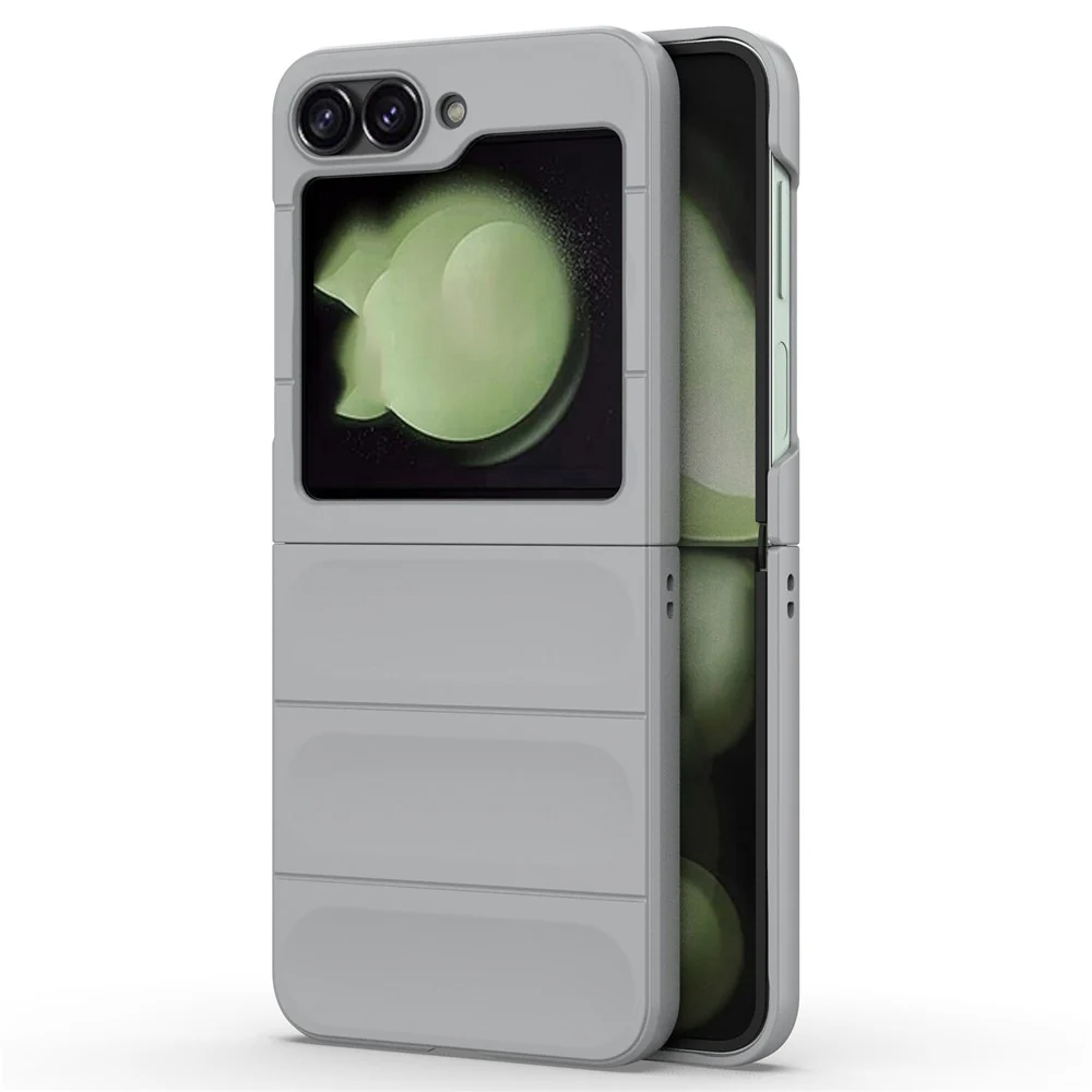 For Samsung Galaxy Z Flip7 FE 5G / Z Flip6 5G Case Rugged Back Hard PC Phone Cover - Light Grey - Image 2