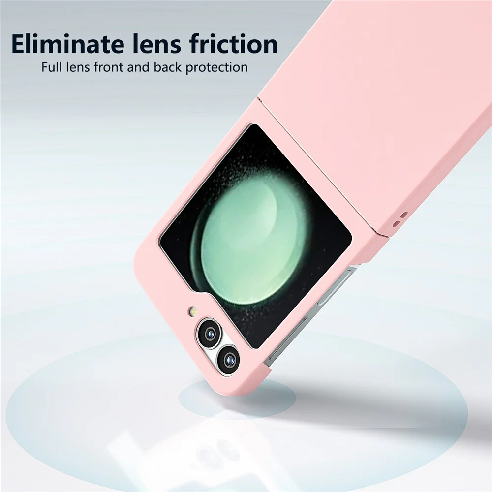 For Samsung Galaxy Z Flip7 FE 5G / Z Flip6 5G Case Skin-feel Hard PC Protective Phone Cover - Pink - Image 3