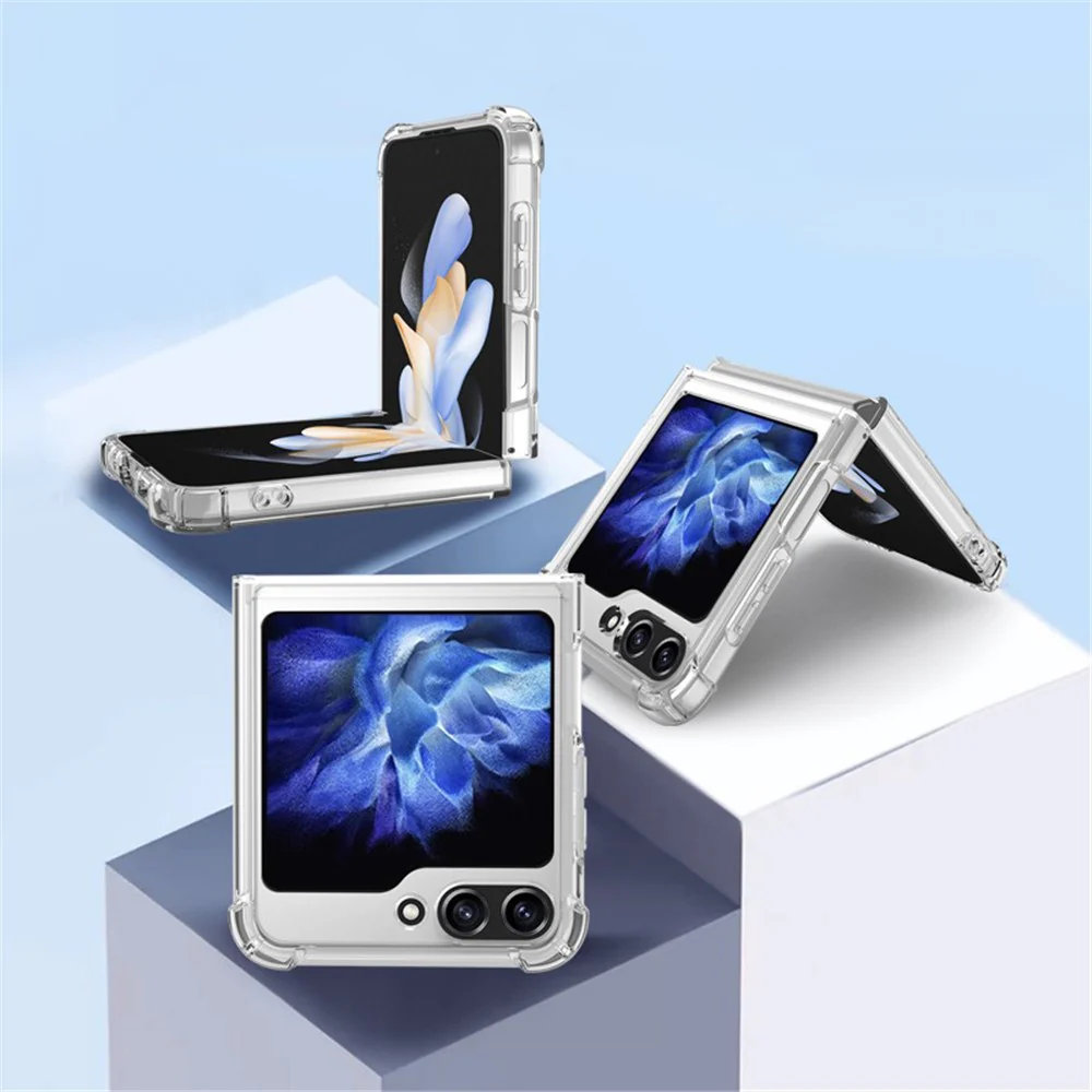 For Samsung Galaxy Z Flip7 FE 5G / Z Flip6 5G Case Transparent Hard Acrylic Phone Cover Shockproof Protection - Image 2