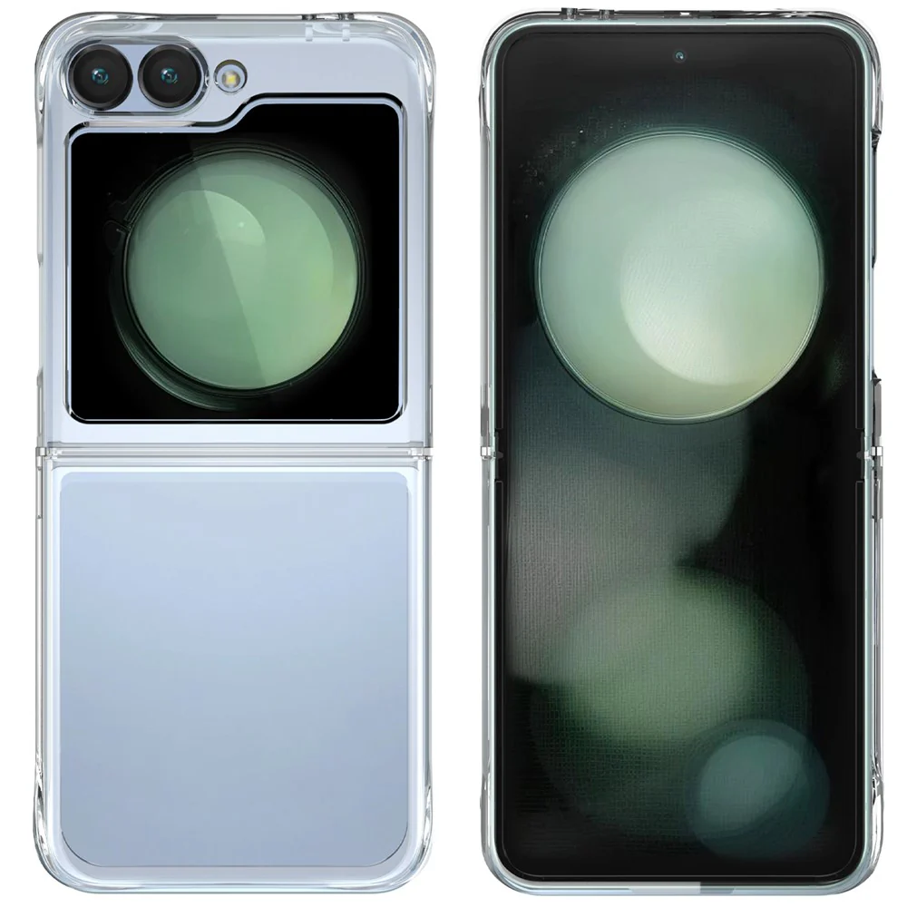 For Samsung Galaxy Z Flip7 FE 5G / Z Flip6 5G Clear Case Anti-Drop PC + TPU Phone Cover - Image 2