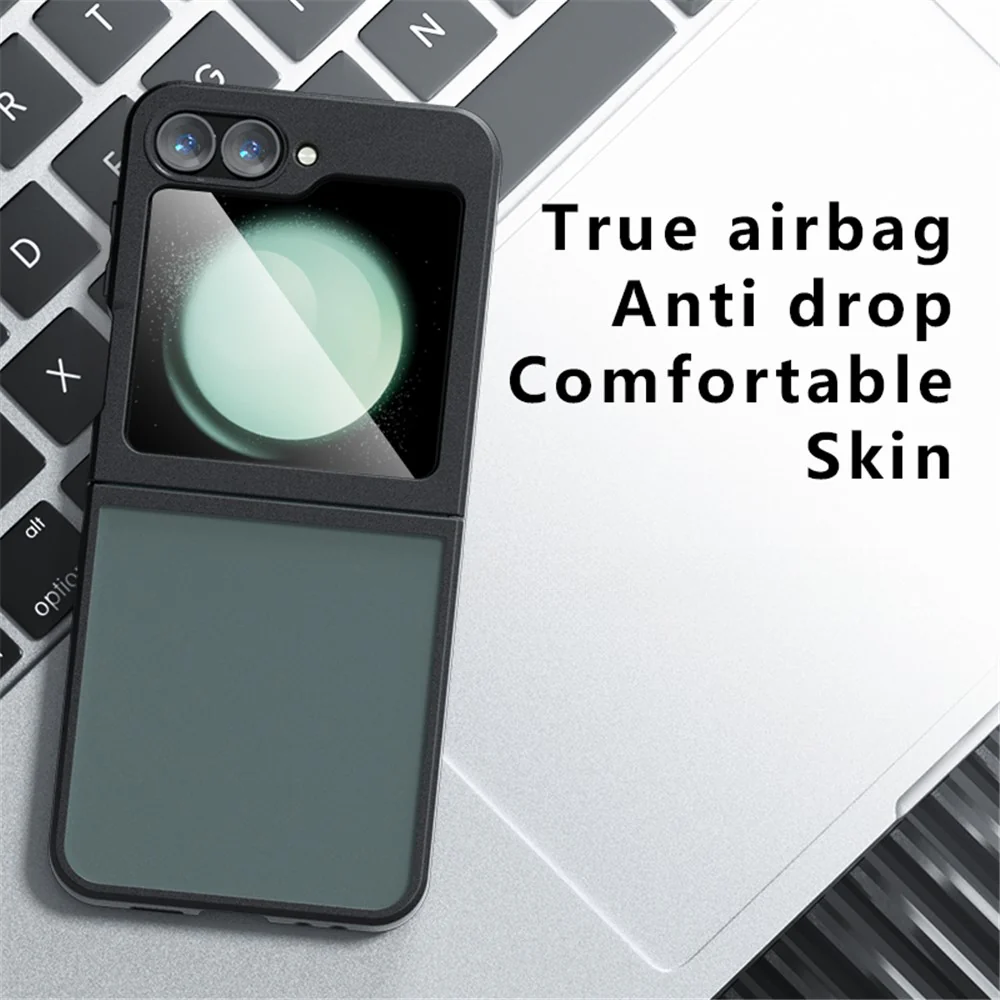For Samsung Galaxy Z Flip7 FE 5G / Z Flip6 5G Shockproof Case TPU+PC Phone Cover - Transparent - Image 2