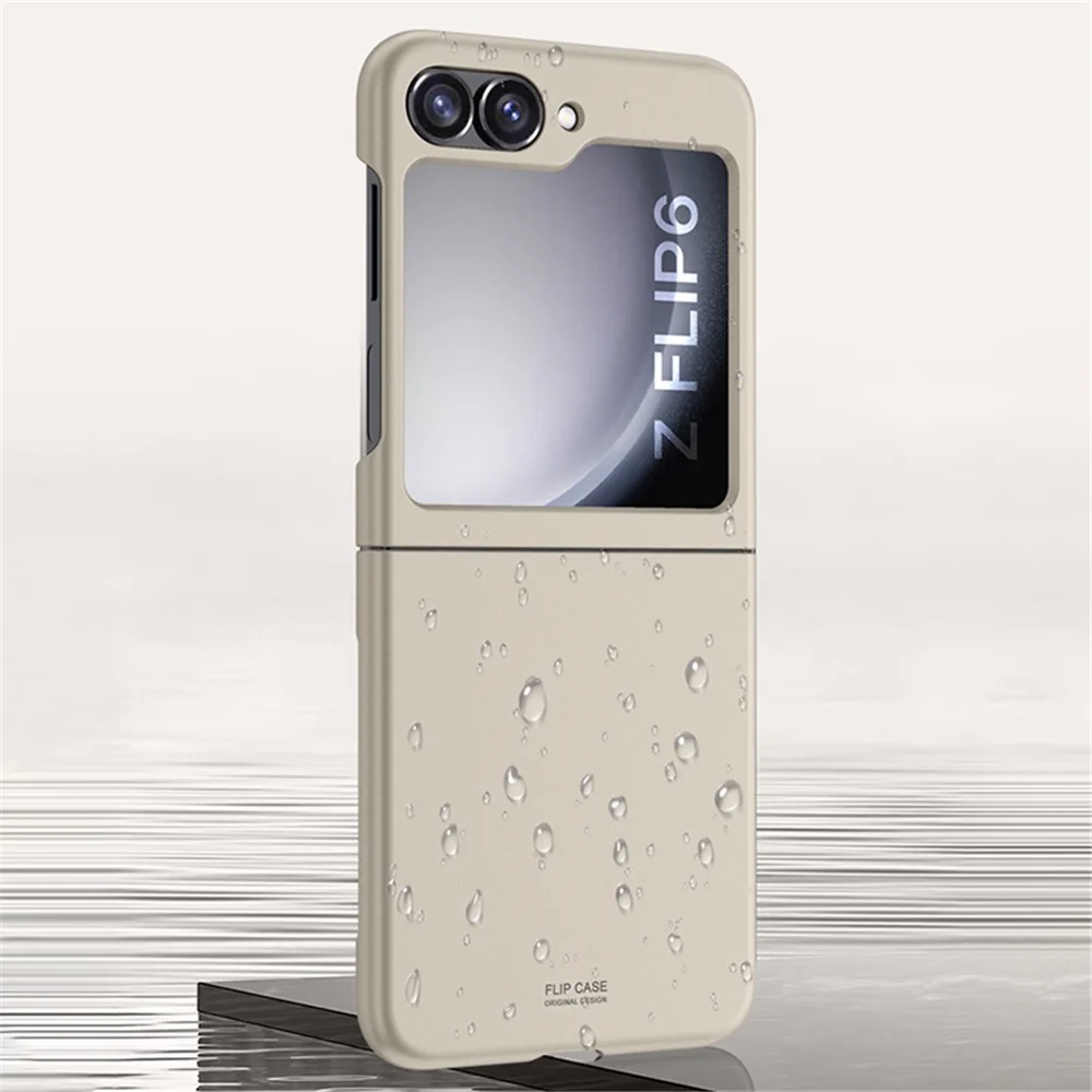 For Samsung Galaxy Z Flip7 FE 5G / Z Flip6 5G Slim Case Skin-Feel Hard PC Phone Cover - Titanium Grey - Image 6
