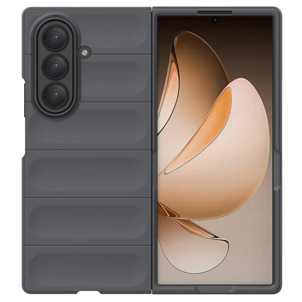 For Samsung Galaxy Z Fold7 5G Case Anti-Drop Soft TPU Rugged Phone Back Cover - Dark Grey - Image 3