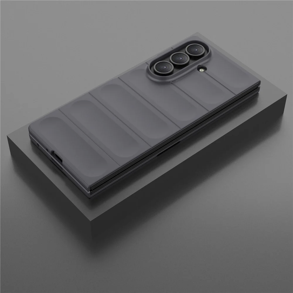 For Samsung Galaxy Z Fold7 5G Case Anti-Drop Soft TPU Rugged Phone Back Cover - Dark Grey - Image 5