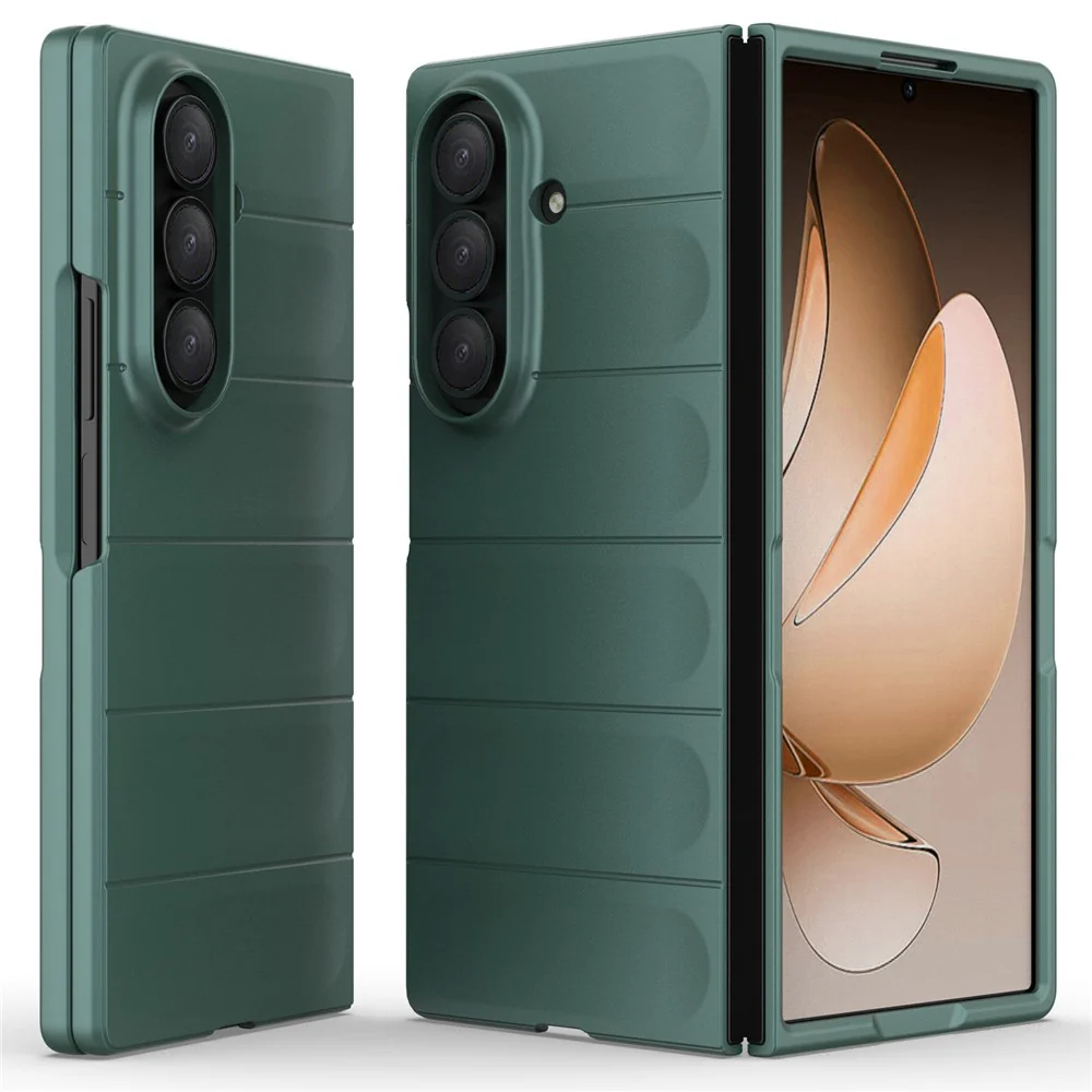 For Samsung Galaxy Z Fold7 5G Case Anti-Drop Soft TPU Rugged Phone Back Cover - Green