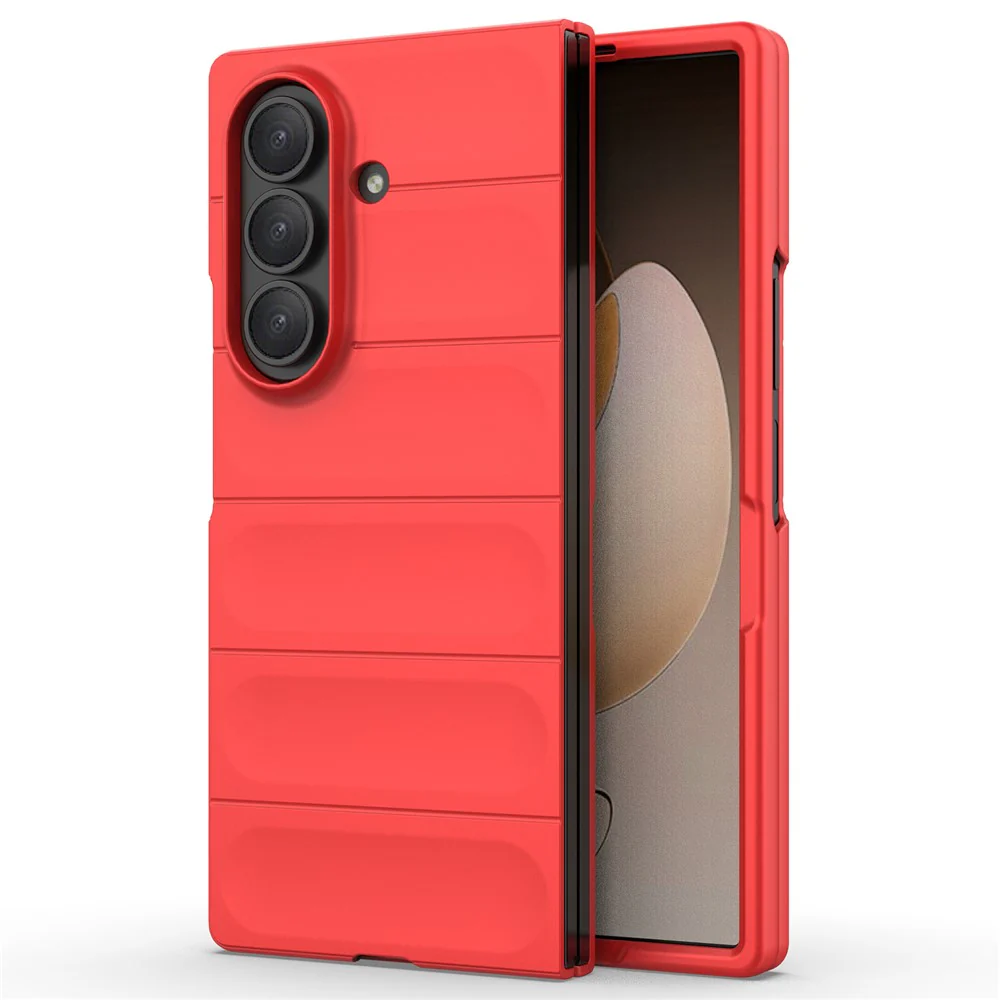 For Samsung Galaxy Z Fold7 5G Case Anti-Drop Soft TPU Rugged Phone Back Cover - Red - Image 3