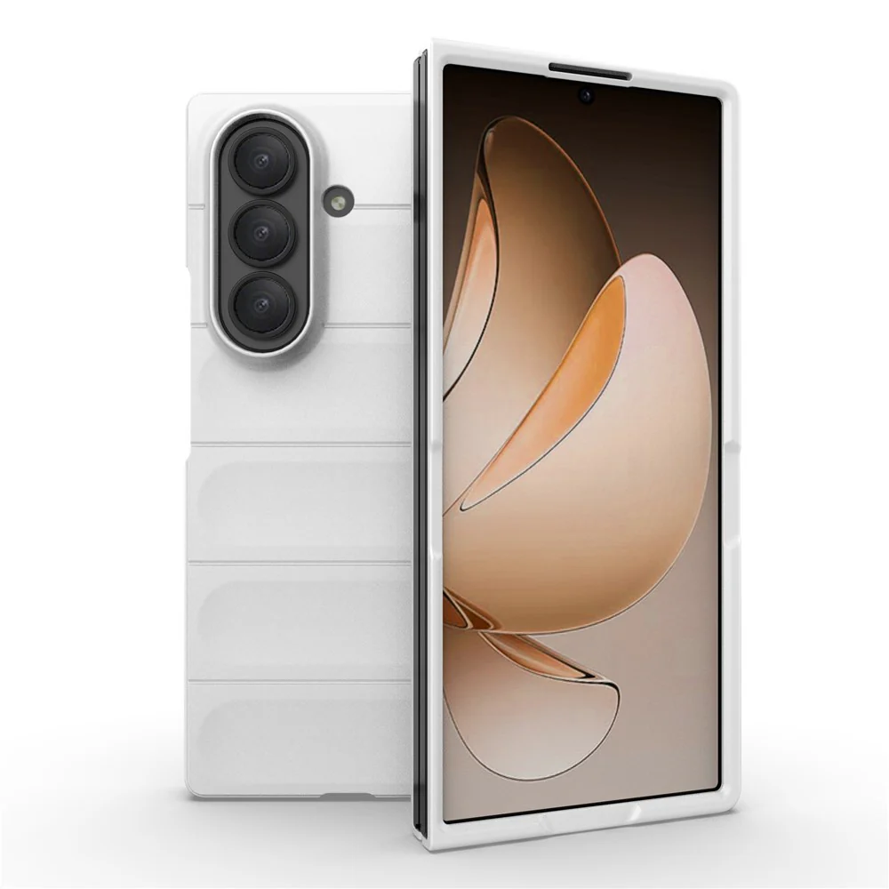 For Samsung Galaxy Z Fold7 5G Case Anti-Drop Soft TPU Rugged Phone Back Cover - White - Image 2