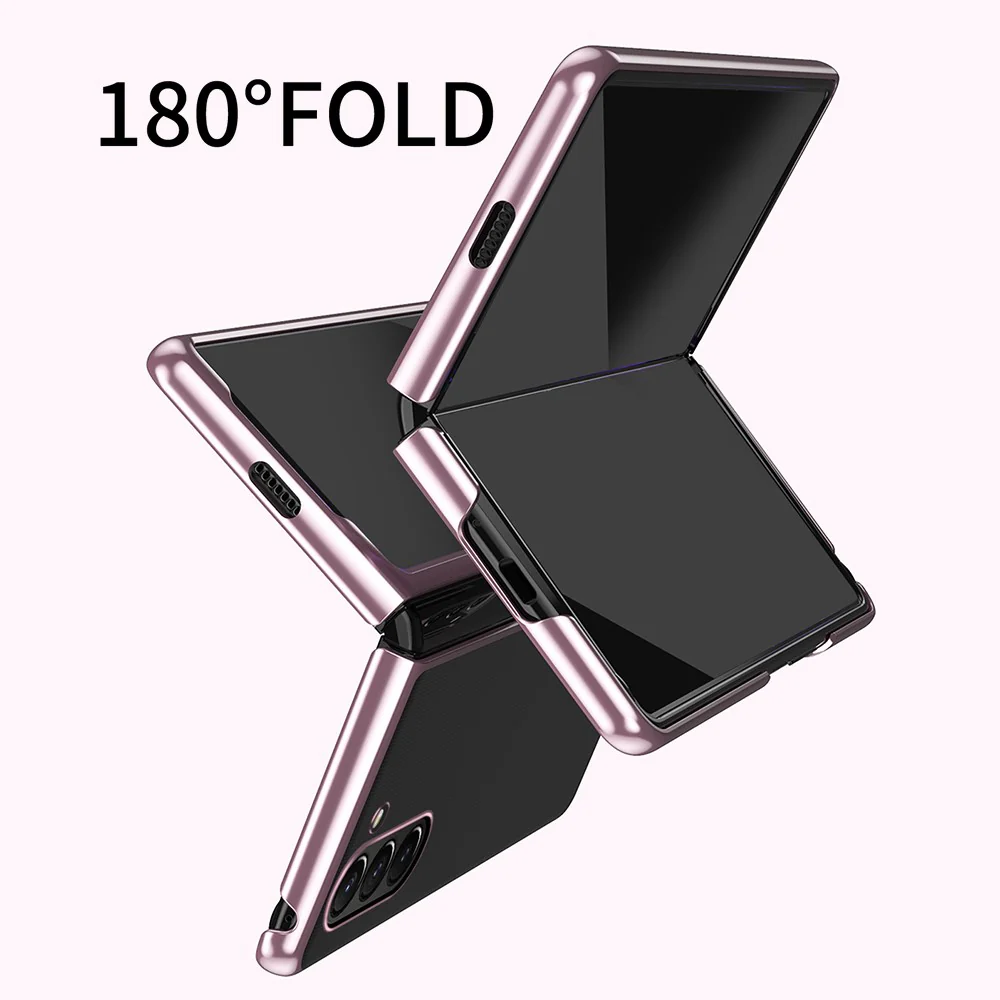 For Samsung Galaxy Z Fold7 5G Case Clear PC Electroplating Hard Phone Cover - Silver - Image 3