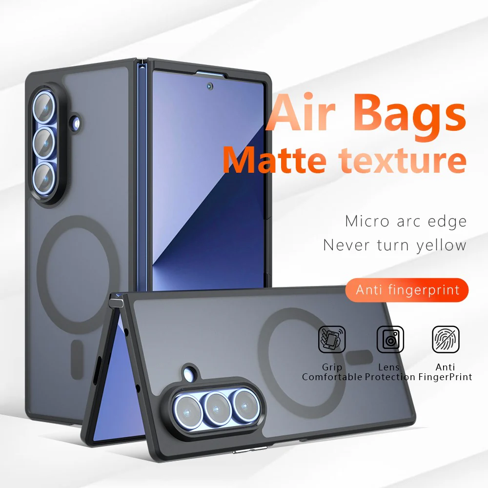 For Samsung Galaxy Z Fold7 5G Case Compatible with MagSafe TPU + PC Matte Skin Touch Phone Cover - Image 2