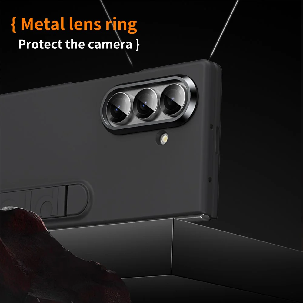 For Samsung Galaxy Z Fold7 5G Case Kickstand Hard PC Phone Cover (without Screen Protector) - Black - Image 8