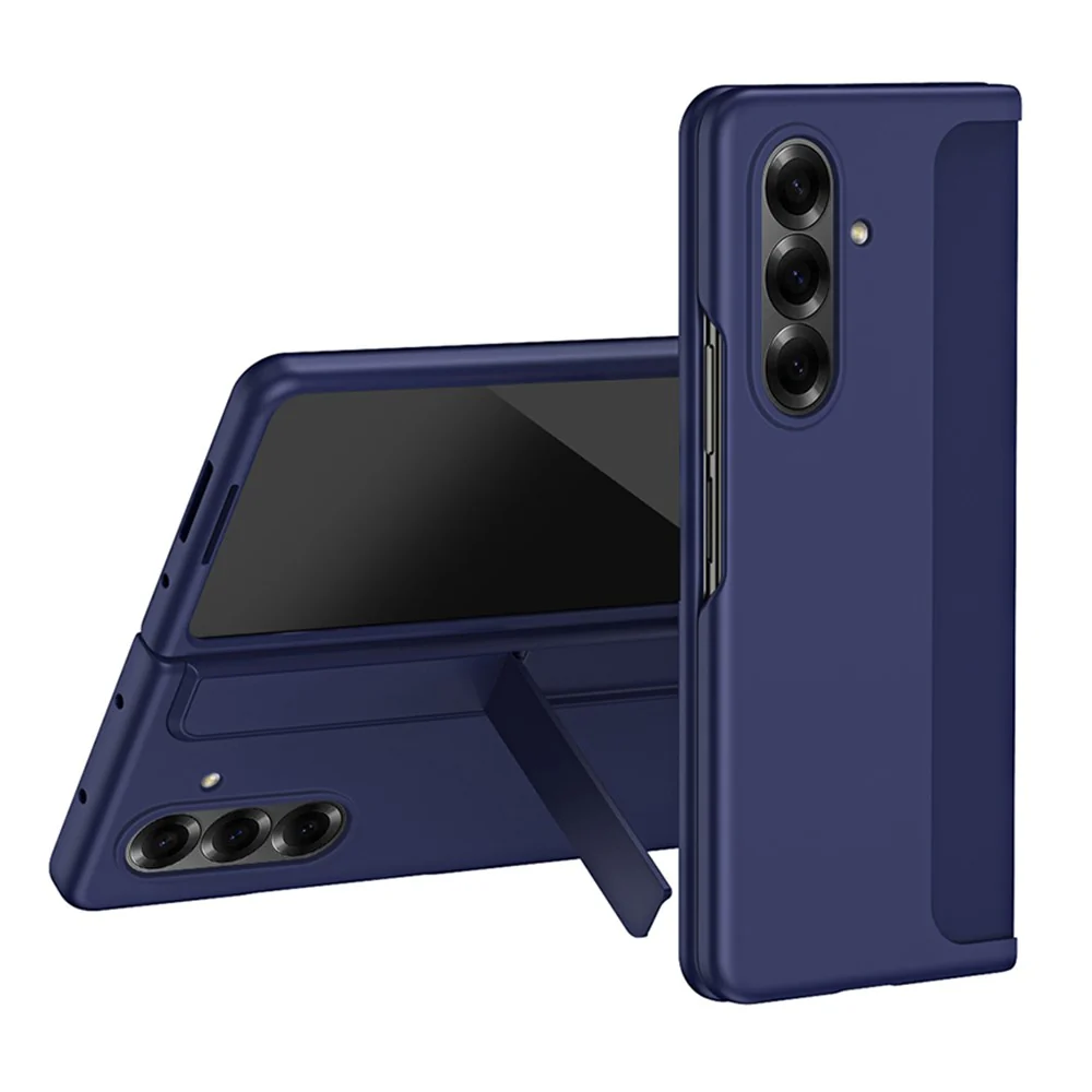 For Samsung Galaxy Z Fold7 5G Case Kickstand Hard PC Slim Phone Cover with Stylus - Sapphire