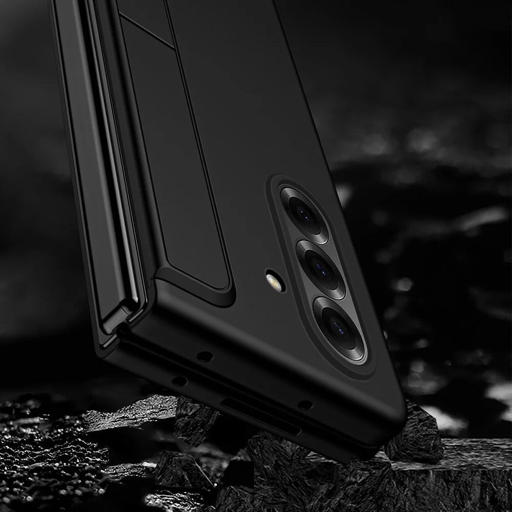 For Samsung Galaxy Z Fold7 5G Case Kickstand Hard PC Slim Phone Cover with Stylus - Sapphire - Image 5