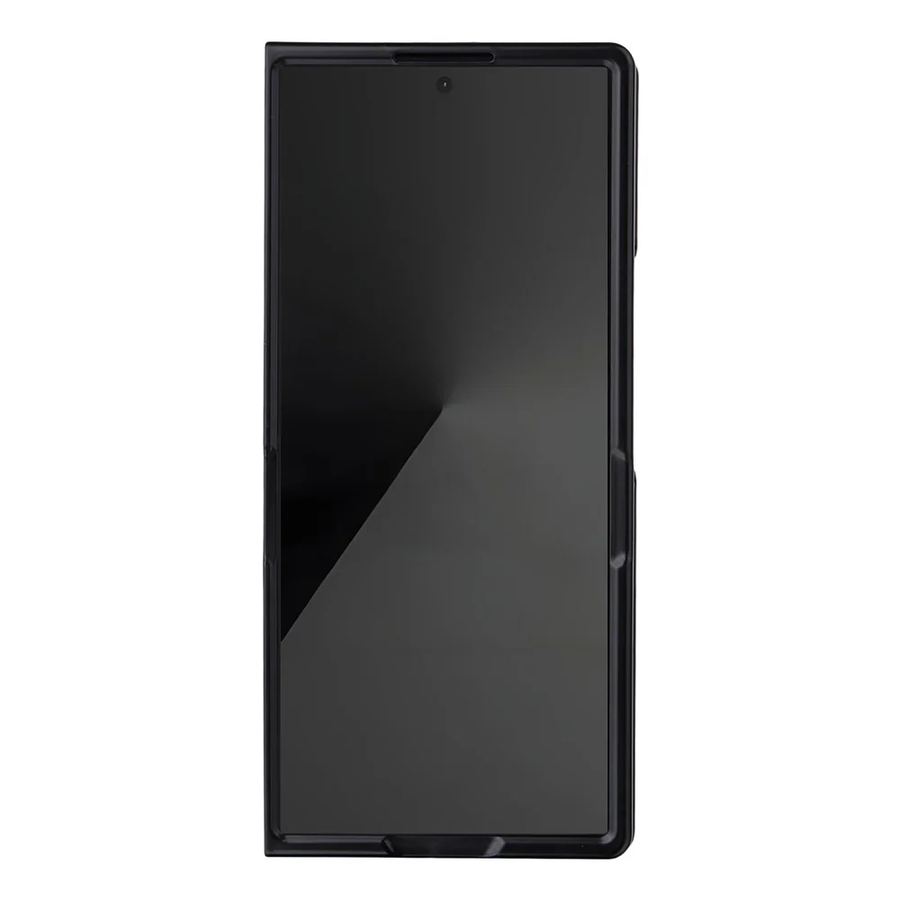 For Samsung Galaxy Z Fold7 5G Case Litchi Texture Leather + Hard PC Phone Cover - Dark Blue - Image 6