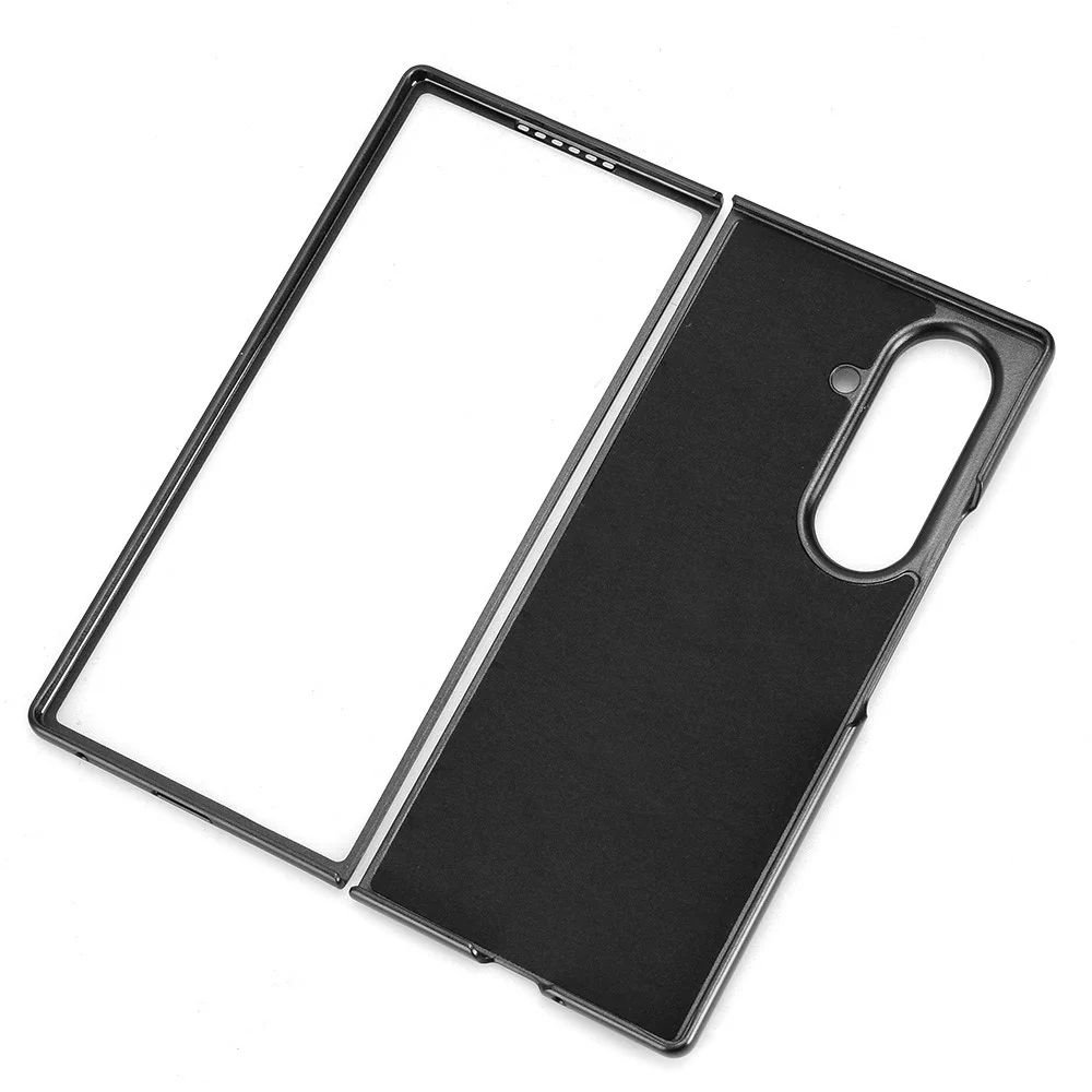 For Samsung Galaxy Z Fold7 5G Case Litchi Texture PU Leather + PC Phone Cover - Blue - Image 6
