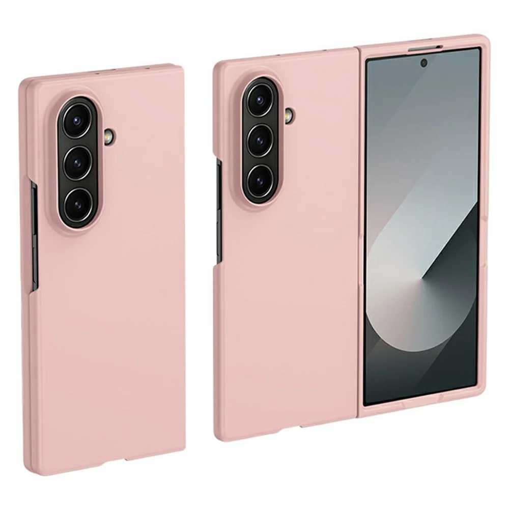 For Samsung Galaxy Z Fold7 5G Case Skin-Touch Texture Hard PC Folding Phone Cover - Pink