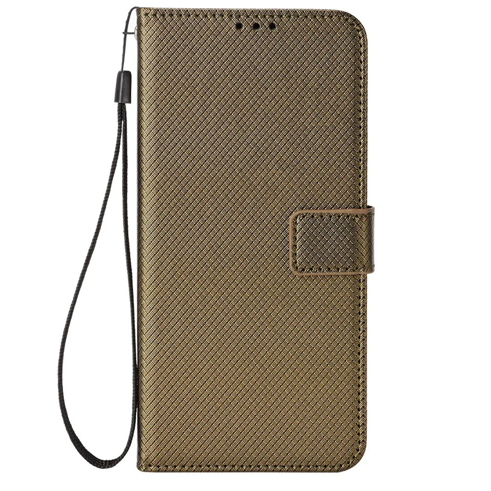 For Samsung Galaxy Z Fold7 5G Case with Pencil Holder, PU Leather Diamond Texture Wallet Phone Cover - Brown - Image 7
