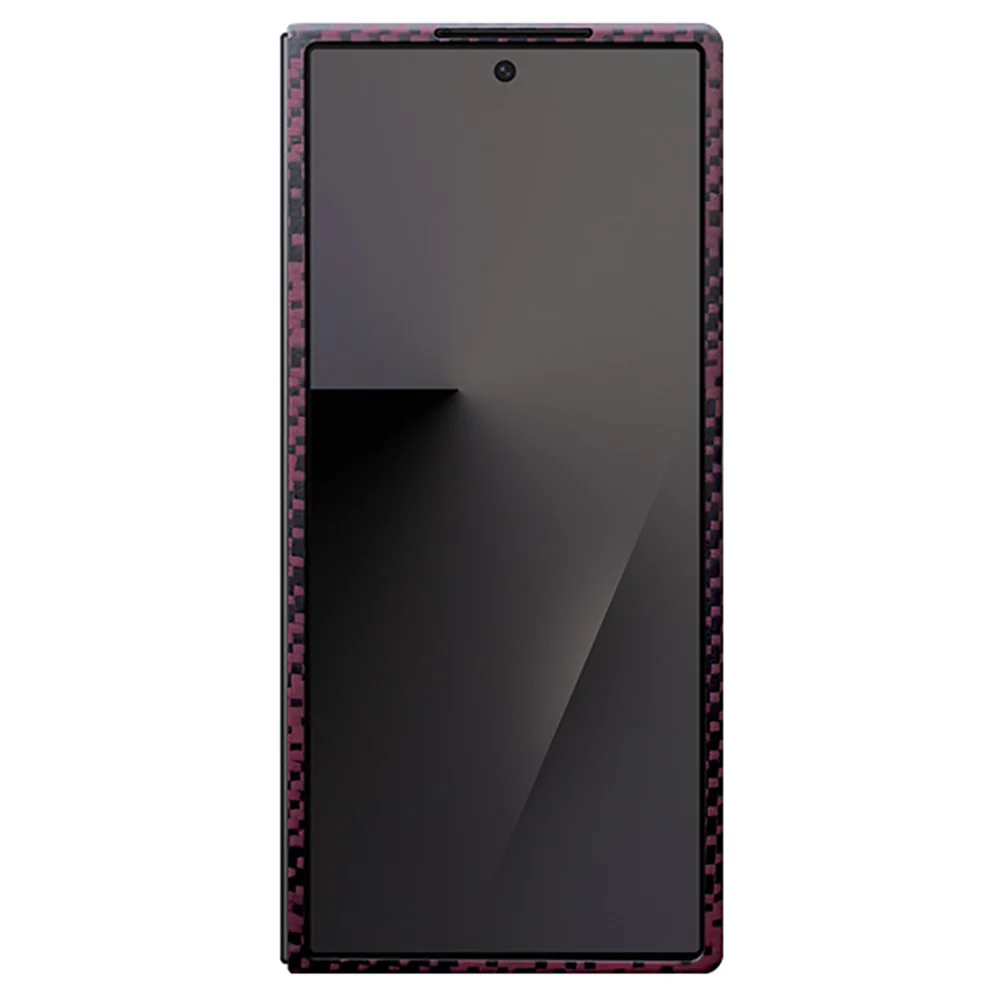 For Samsung Galaxy Z Fold7 5G Magnetic Case Precise Cutouts Camouflage Pattern Aramid Fiber Phone Cover with Metal Lens Frame / Front Frame - Image 3