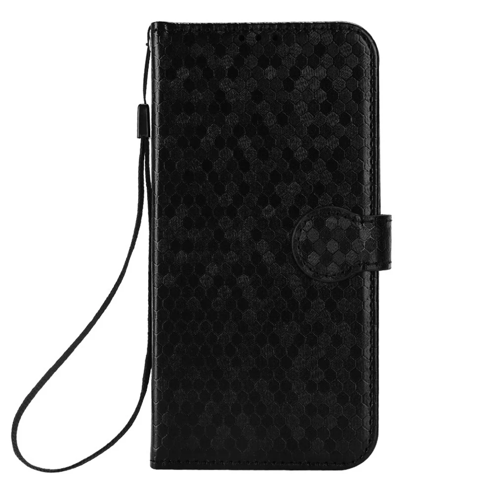 For Samsung Galaxy Z Fold7 5G Wallet Case Dot Pattern Imprint PU Leather Phone Cover with Wrist Strap - Black - Image 5