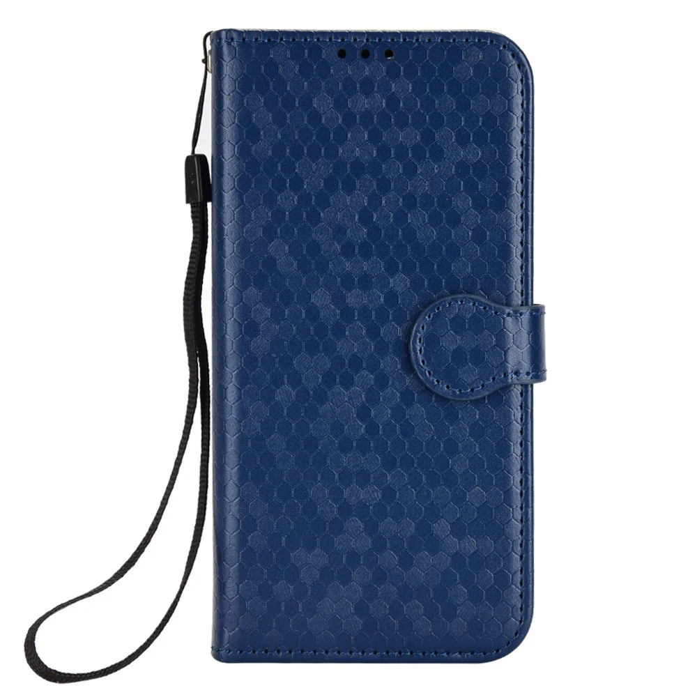 For Samsung Galaxy Z Fold7 5G Wallet Case Dot Pattern Imprint PU Leather Phone Cover with Wrist Strap - Dark Blue - Image 5