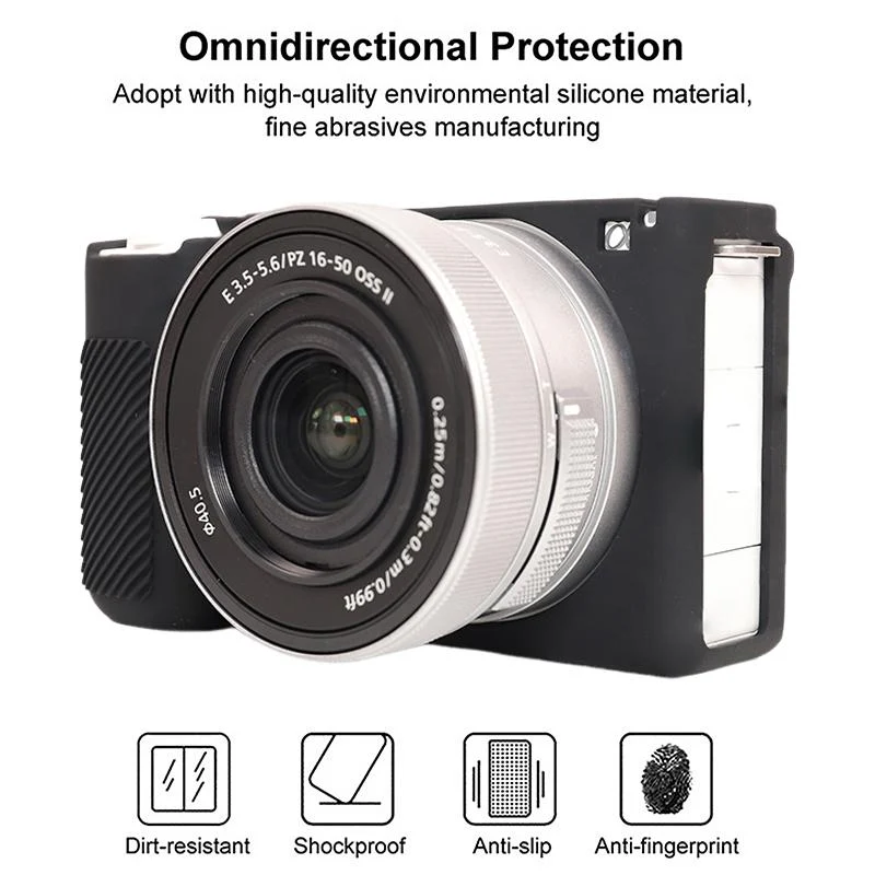 For Sony ZV-E10 II / ZV-E10M2 Glossy Soft Silicone Protective Case(Black) - Image 3