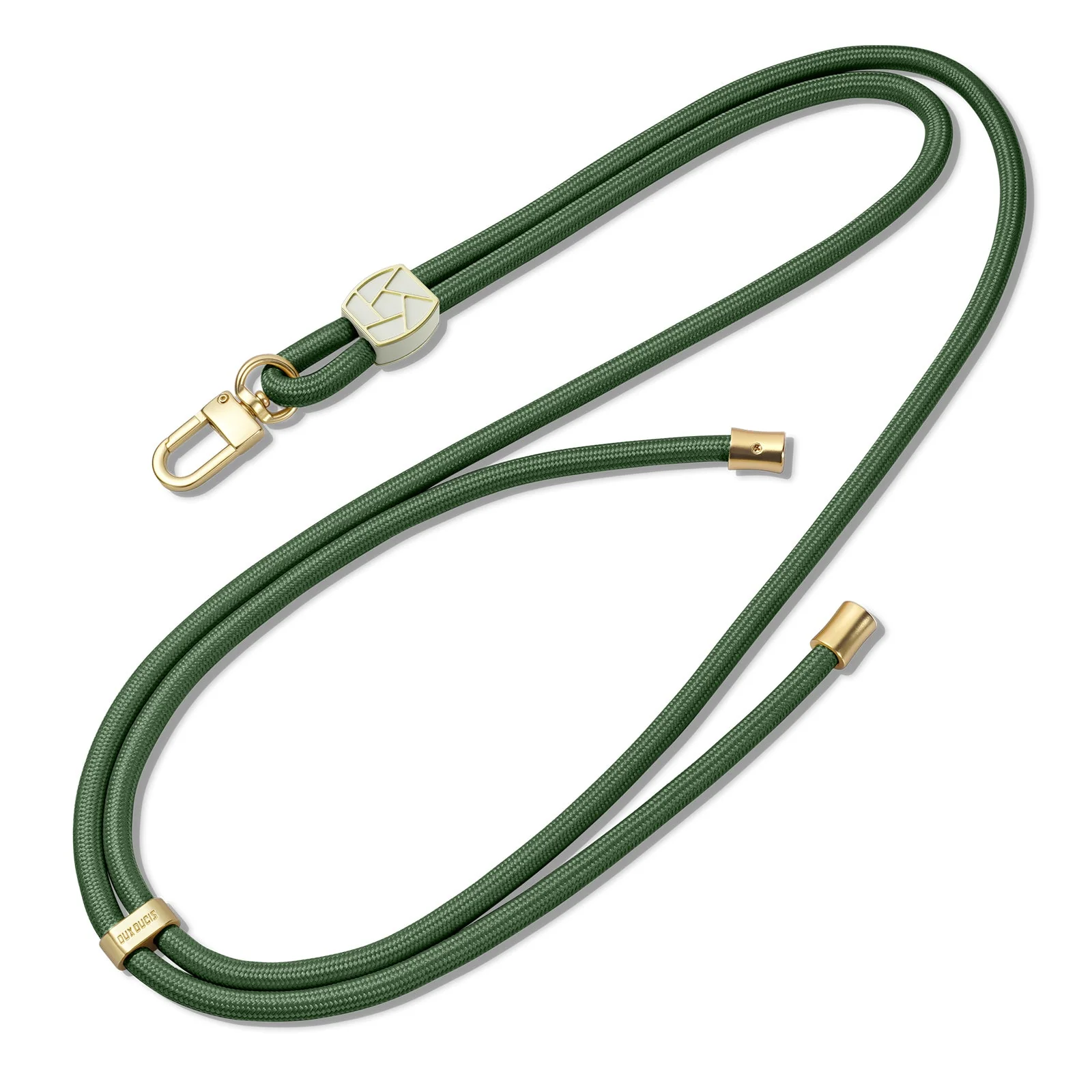 For Universal DUX DUCIS Garden Series Phone Lanyard Adjustable Neck Strap with Ice Crack Pattern - Army Green - Image 2