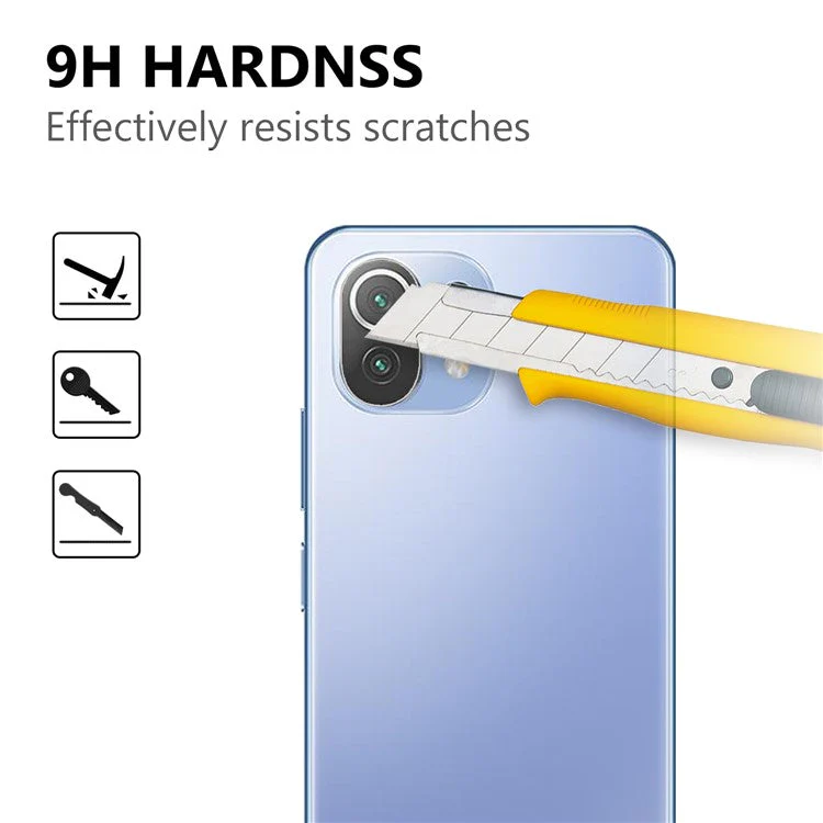 For Xiaomi Mi 11 Lite 4G / 5G /11 Lite 5G NE Anti-Explosion Tempered Glass Back 9H Hardness Camera Lens Protector - Image 3
