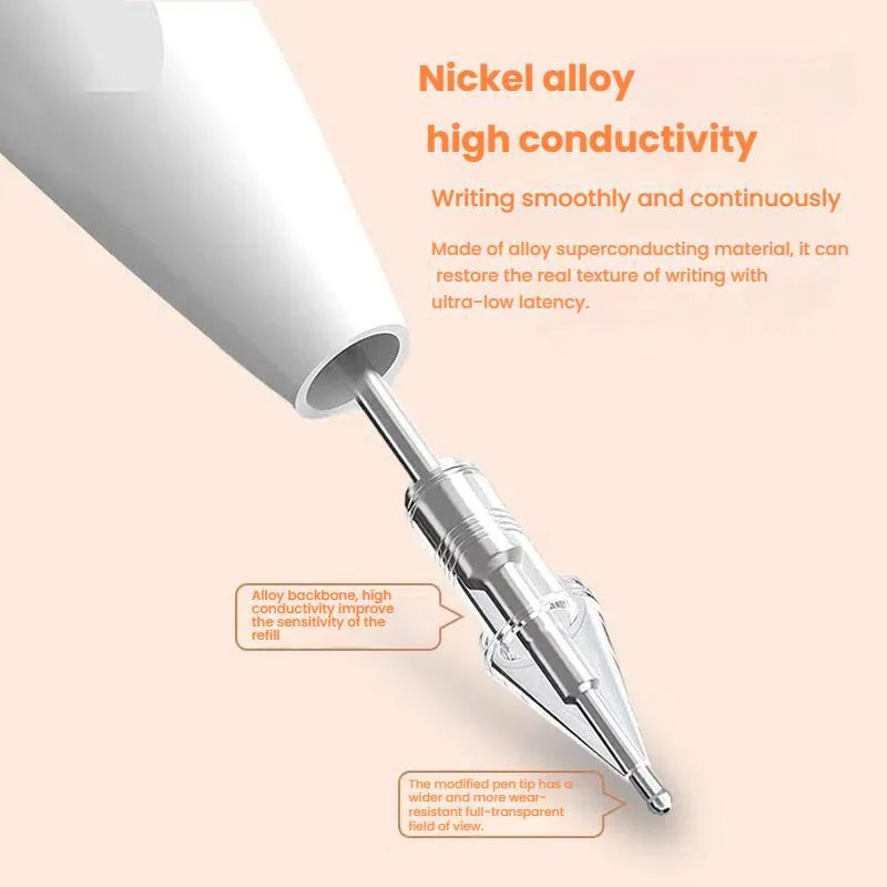 For Xiaomi Smart Pen 2nd Gen Replacement Tip Damped Needle-tip Pen Nib With 1 Circle Pen Tip Cap White - Image 4