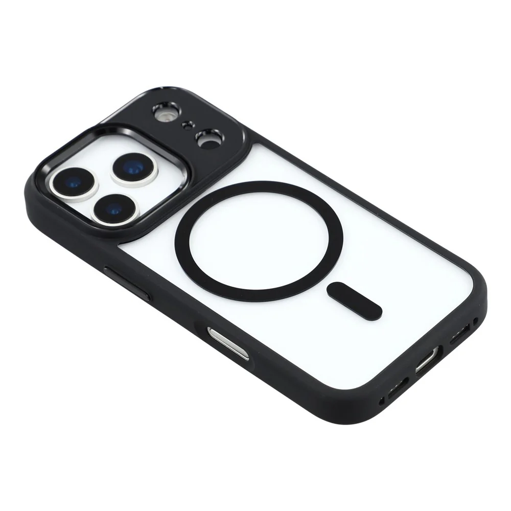 FULEXIN For iPhone 17 Pro Max Case Compatible with MagSafe Anti Drop TPU + PC Phone Cover - Black - Image 5