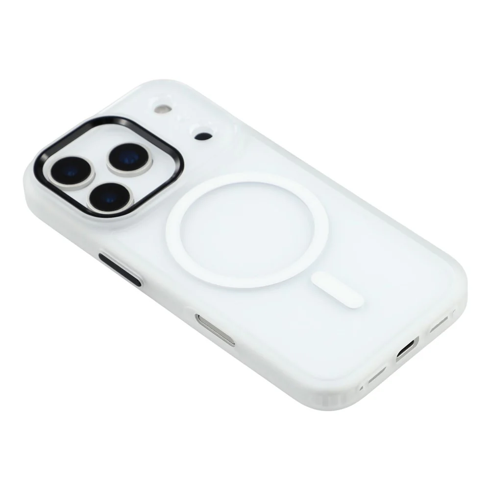 FULEXIN For iPhone 17 Pro Max Case Compatible with MagSafe Anti Drop TPU + PC Phone Cover - White - Image 4