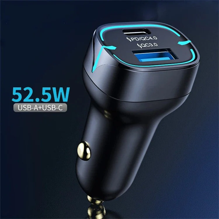 G10 Type-C+USB PD 30W+22.5W Fast Charging Adapter for 12-24V Car Charger - Image 2