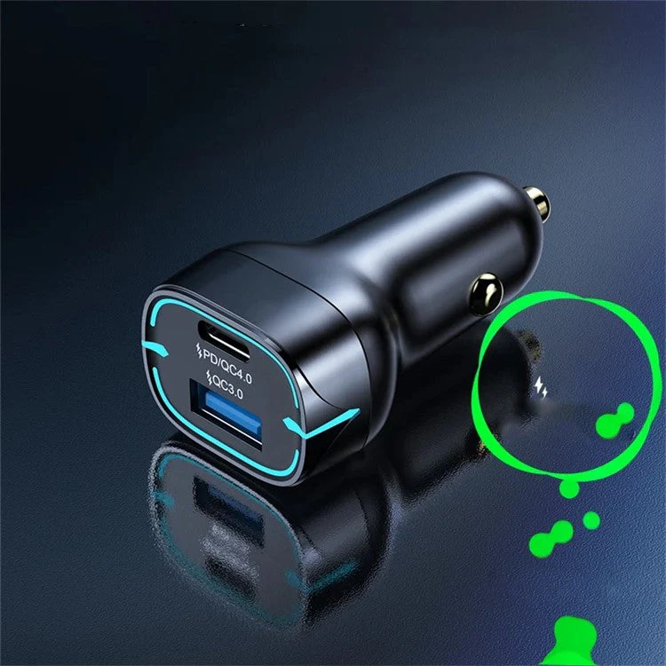 G10 Type-C+USB PD 30W+22.5W Fast Charging Adapter for 12-24V Car Charger - Image 3