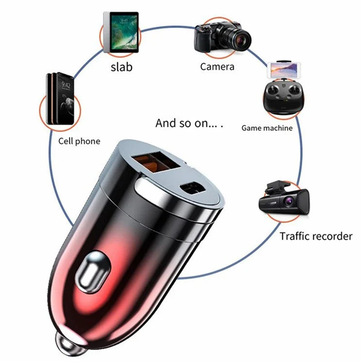 G20JB M100W+PD 20W Car Charger Phone Charger Adapter+3-In-1 100W Charging Cable for 12-24V Car - Image 2