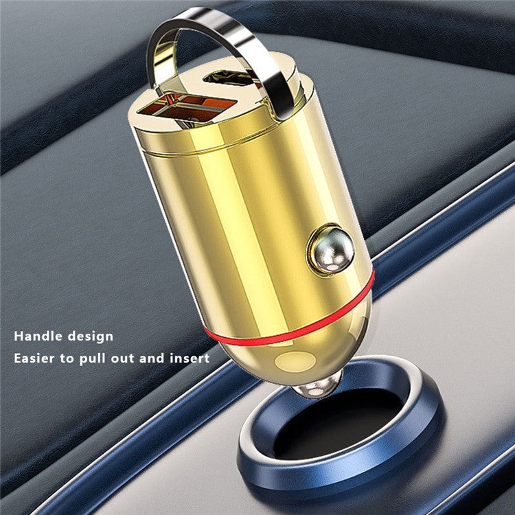 G30J 133W High Power Type-C+USB Dual Port Mini Car Charger with Type-C to 8Pin Cable - Image 7