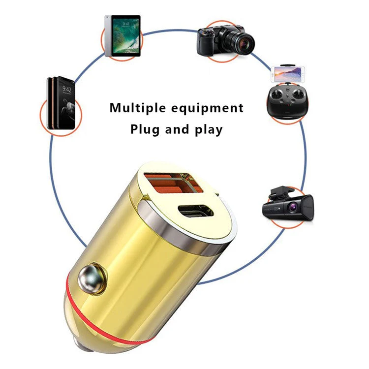 G30J Type-C+USB 133W High Power Cigarette Lighter Car Charger with 100W 3-in-1 Cable - Image 4