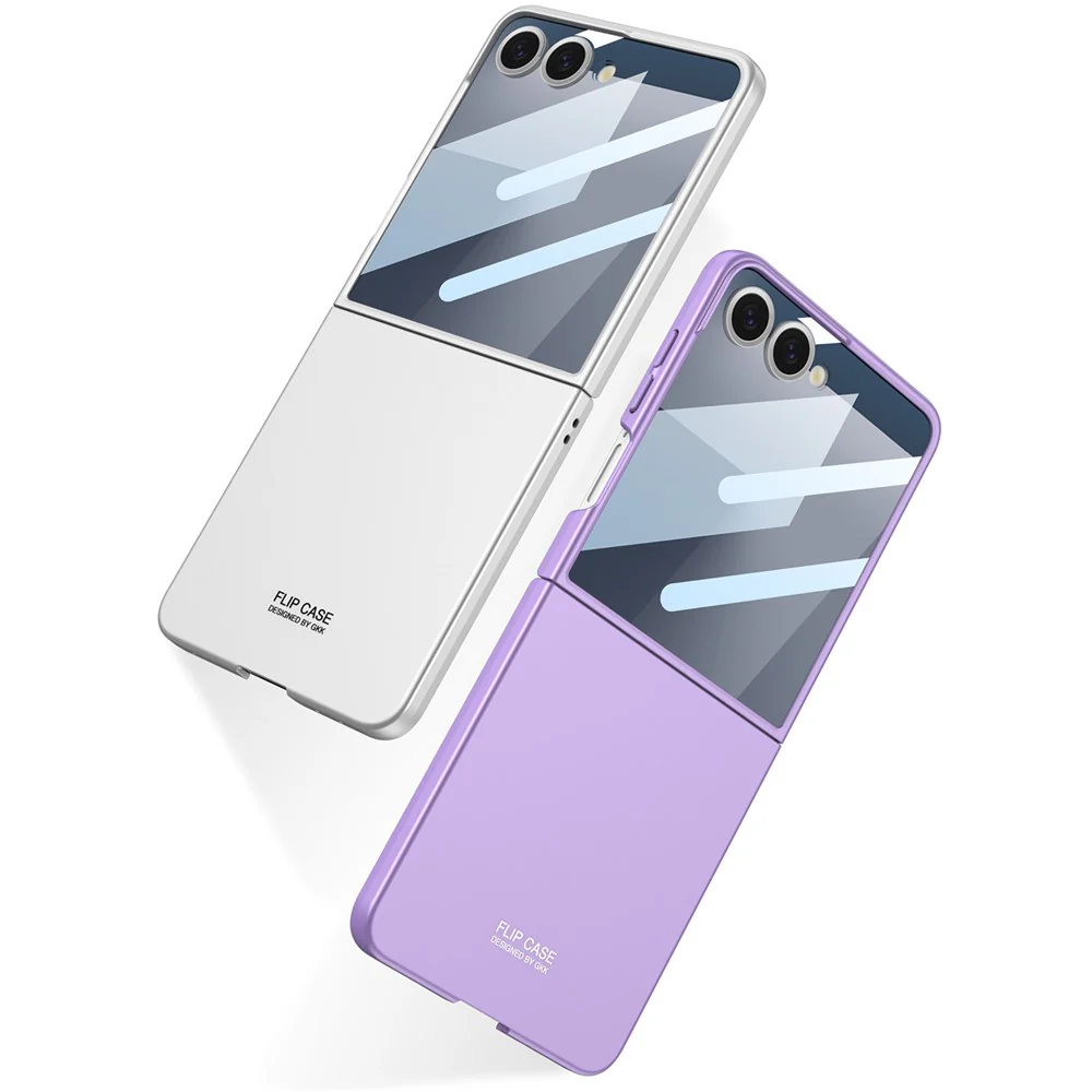 GKK For Samsung Galaxy Z Flip7 5G Case Hard PC Anti-Scratch Phone Cover Small Screen Film - Pink - Image 7