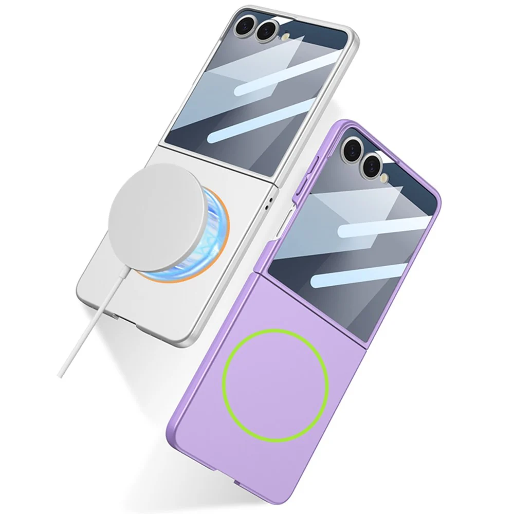 GKK For Samsung Galaxy Z Flip7 5G Magnetic Case Ultra Slim Protective Phone Cover with Screen Protector - Green - Image 6