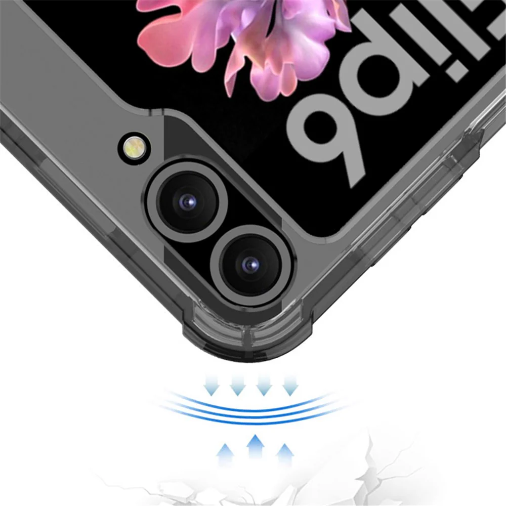 GKK For Samsung Galaxy Z Flip7 FE 5G / Z Flip6 5G Case Ring Kickstand TPU Phone Cover Compatible with MagSafe - Transparent - Image 5