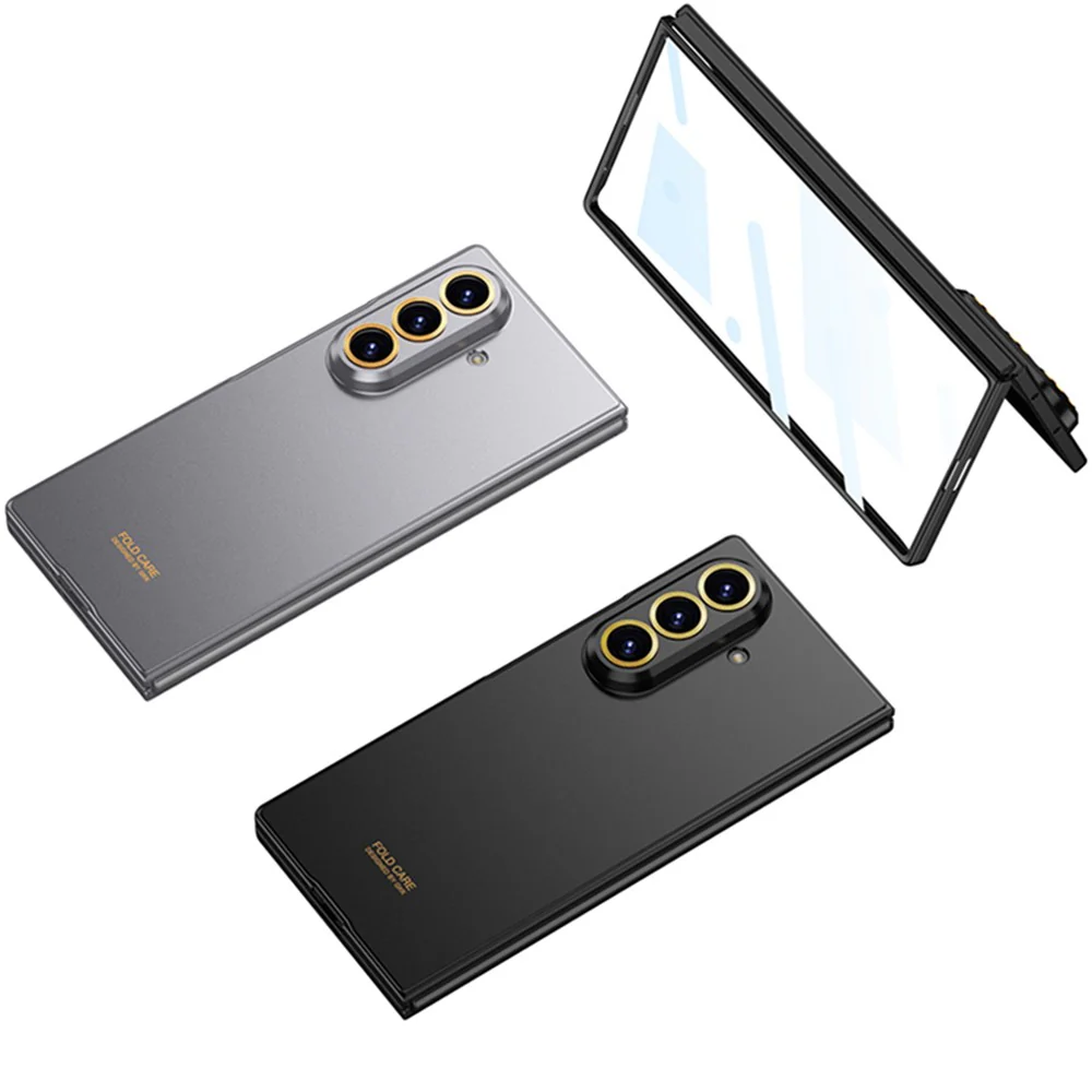 GKK For Samsung Galaxy Z Fold7 5G Case Hard PC Tempered Glass Ultra Slim Phone Cover - Silver - Image 7