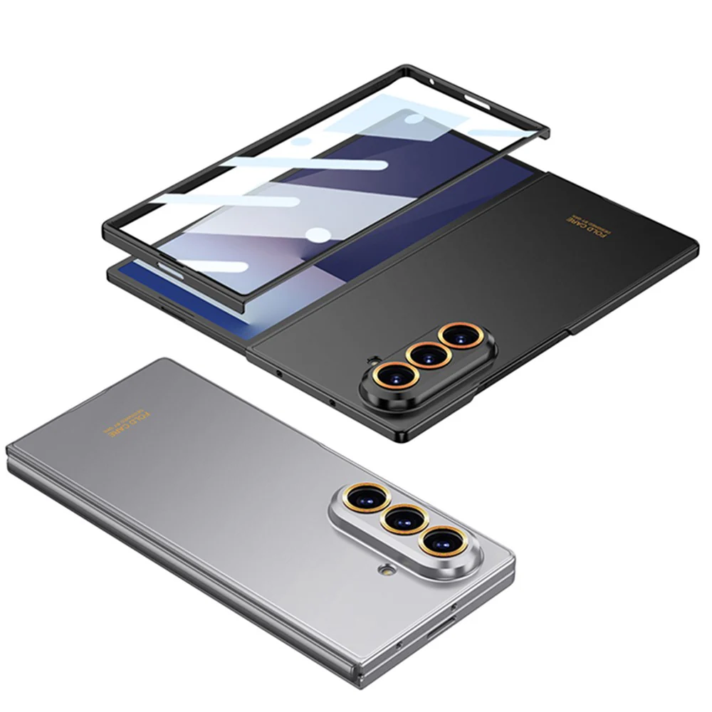 GKK For Samsung Galaxy Z Fold7 5G Case Hard PC Tempered Glass Ultra Slim Phone Cover - Titanium Grey - Image 8